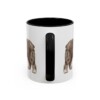 11oz Old English Sheepdog Dog Dad Mug, Black, back view