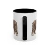 11oz Funny Old English Sheepdog Mug, Black, back view