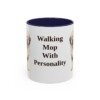 11oz Funny Old English Sheepdog Mug, Navy, front view