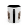 11oz Old English Sheepdog Latin Mug, Black, back view