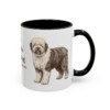 11oz Old English Sheepdog Latin Mug, Black, right side view