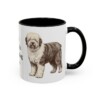 11oz Old English Sheepdog Dog Mom Mug, Black, right side view