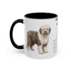 11oz Old English Sheepdog Mug, Black, left side view