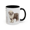 11oz Old English Sheepdog Mug, Black, right side view