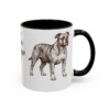 11oz Olde English Bulldogge Dog Dad Mug, Black, right side view