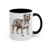 11oz Funny Olde English Bulldogge Mug, Black, right side view