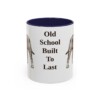11oz Funny Olde English Bulldogge Mug, Navy, front view