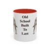 11oz Funny Olde English Bulldogge Mug, Red, front view