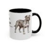 11oz Olde English Bulldogge Latin Mug, Black, right side view