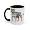 11oz Olde English Bulldogge Dog Mom Mug, Black, left side view