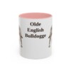 11oz Olde English Bulldogge Mug, Pink, front view