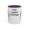 11oz Olde English Bulldogge Mug, Purple, front view