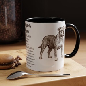 11oz Olde English Bulldogge Mug, Black, lifestyle photo