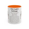 11oz Olde English Bulldogge Mug, Orange, front view