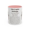 11oz Olde English Bulldogge Mug, Pink, front view
