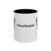 11oz Otterhound Mug, Black, front view