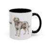 11oz Otterhound Mug, Black, right side view