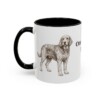 11oz Otterhound Dog Dad Mug, Black, left side view