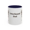 11oz Otterhound Dog Dad Mug, Navy, front view
