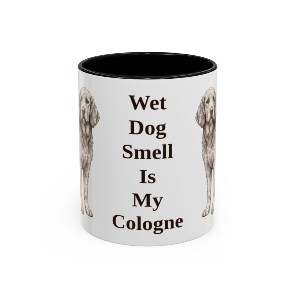 11oz-otterhound-mug-humor-black-front 11oz Funny Otterhound Mug, Black, front view