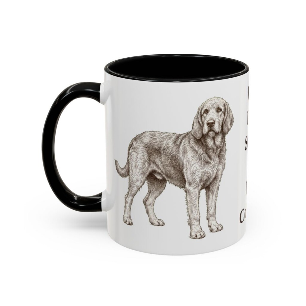 11oz-otterhound-mug-humor-black-left 11oz Funny Otterhound Mug, Black, left side view