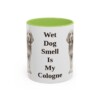 11oz-otterhound-mug-humor-light-green 11oz Funny Otterhound Mug, Light Green, front view