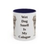 11oz-otterhound-mug-humor-navy 11oz Funny Otterhound Mug, Navy, front view