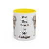 11oz-otterhound-mug-humor-yellow 11oz Funny Otterhound Mug, Yellow, front view