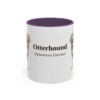 11oz Otterhound Latin Mug, Purple, front view