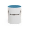 11oz Otterhound Mug, Light Blue, front view