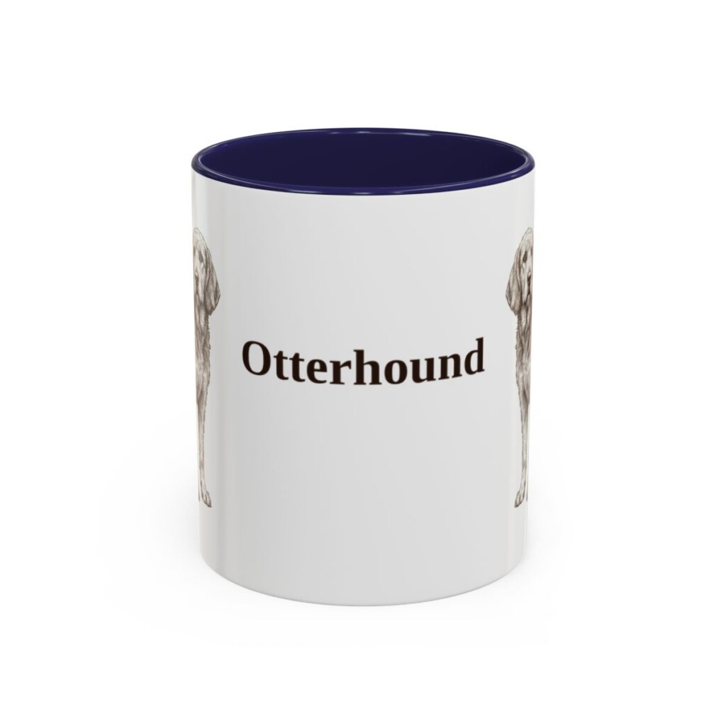 11oz Otterhound Mug, Navy, front view