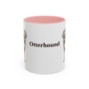 11oz Otterhound Mug, Pink, front view