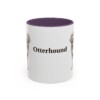 11oz Otterhound Mug, Purple, front view
