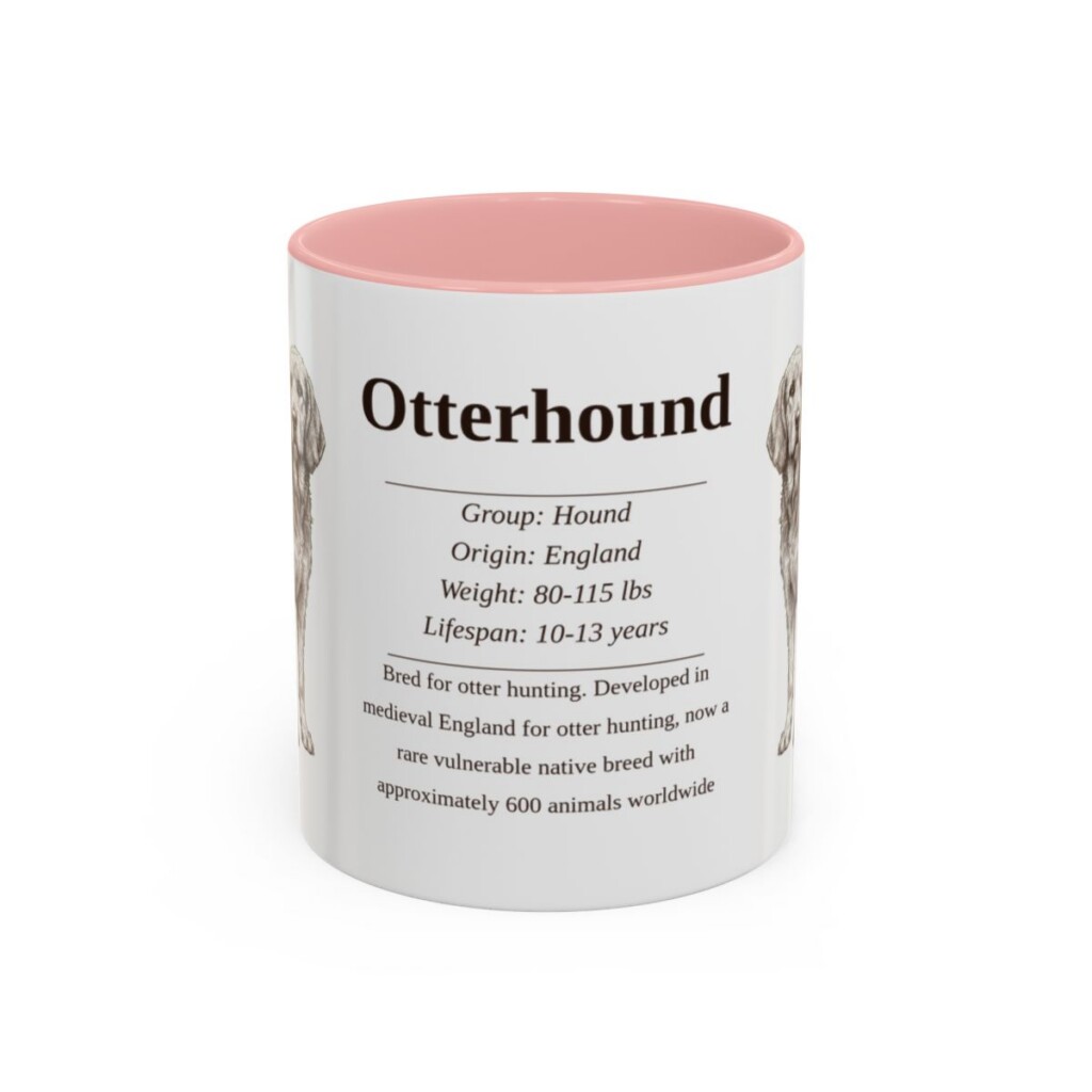 11oz-otterhound-mug-writeup-pink 11oz Otterhound Mug, Pink, front view
