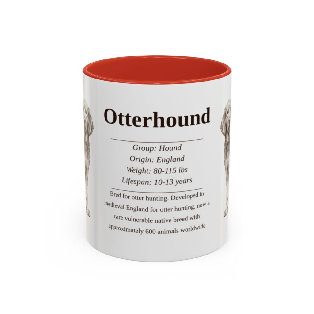 11oz-otterhound-mug-writeup-red 11oz Otterhound Mug, Red, front view