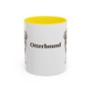 11oz Otterhound Mug, Yellow, front view