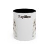 11oz Papillon Mug, Black, front view