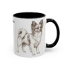11oz Papillon Mug, Black, right side view