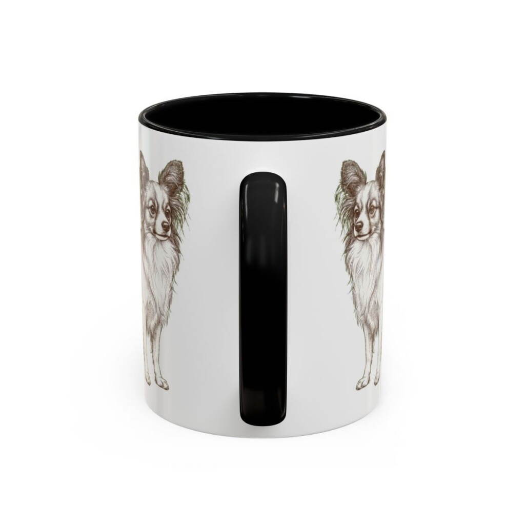 11oz-papillon-mug-humor-black-back 11oz Funny Papillon Mug, Black, back view