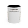 11oz Papillon Latin Mug, Black, front view