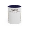 11oz Papillon Latin Mug, Navy, front view