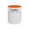 11oz Papillon Latin Mug, Orange, front view