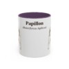 11oz Papillon Latin Mug, Purple, front view