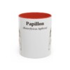 11oz Papillon Latin Mug, Red, front view