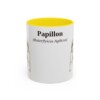 11oz Papillon Latin Mug, Yellow, front view