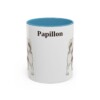 11oz Papillon Mug, Light Blue, front view