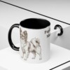 11oz Papillon Dog Mom Mug, Black, lifestyle photo