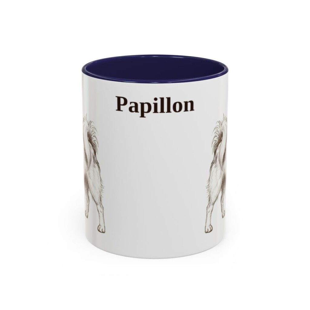 11oz Papillon Mug, Navy, front view