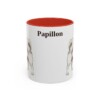 11oz Papillon Mug, Red, front view