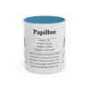 11oz Papillon Mug, Light Blue, front view